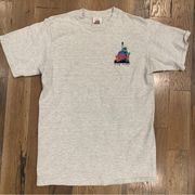 Planet Hollywood Embroidered Gray Tshirt Size Large