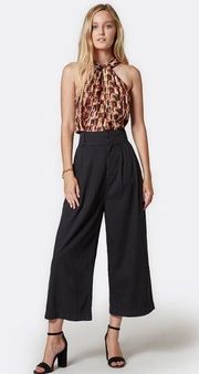 NWT JOIE Lagos Cropped Cotton Pants In Black Caviar