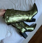 Green Cowgirl Boots