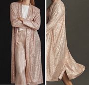 NWT  Mare Mare Sequin Duster in Rose Color, Size S