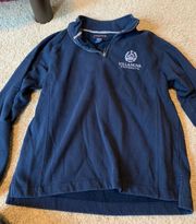 Navy Villanova Quarter Zip Sweatshirt