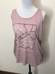 women’s athletic pink sports tank top