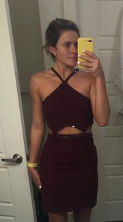 Dress Maroon