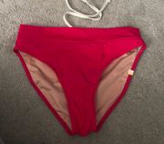 The Classic Turn Down Bikini Bottom Top set Pink Women’s Size 2 New