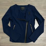 Sanctuary asymmetrical blue moto jacket. Excellent condition! XS