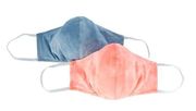 ALC Frank A.L.C. Tie-Dyed Cotton Face Mask 2-Pack, NEW