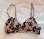 Victoria’s Secret Pink Floral No Underwire Bra