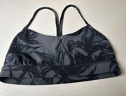 Flow Y blue grey sports bra size 8