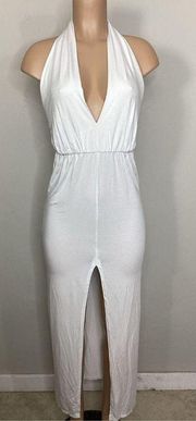 New white halter coverup/dress. Small. Retails $168