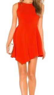 Red Orange Mini Dress