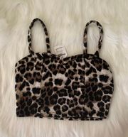 Leopard Print Crop Top