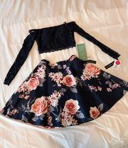 Two Piece Prom Top And Skirt 