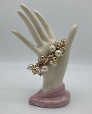 Chico’s Bauble Faux Pearl Stretch Bracelet