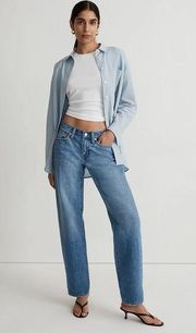 Madewell Low-Rise Baggy Straight Jeans- Size 24