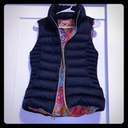 Lilly Pulitzer Navy blue puffer vest!