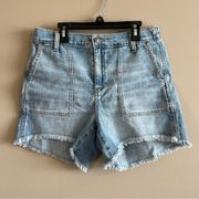 Women’s Denim Shorts Elastic Waistband High Rise Medium NWT