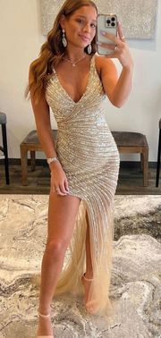 Prom Dress Gold