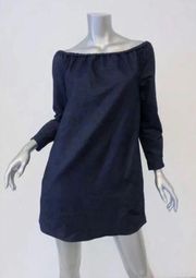 Rag & Bone / JEAN Off The Shoulder Denim Mini Dress‎ ( M )