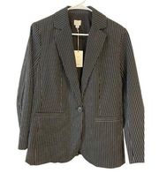 (New) Women Striped Double Breasted Oversized Blazer