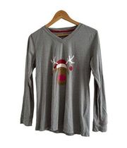 JOE Boxer Long Sleeve Reindeer Christmas T Shirt