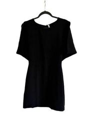 NWT BCBGeneration Black Flare Sleeve Sage Mini Dress Open Back Dress size 4