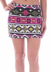 David Bitton “Caitlin” tribal print skirt