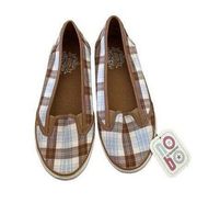 Nwt No Boundaries Women’s 7 Plaid Slip On Tennis Shoes Sneakers