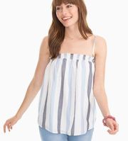 Southern Tide Emilia Smocked Striped Tank