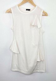 Joseph Debardeur Knots Jersey White Cotton Tank Top Women’s Size Extra Small XS