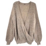 Free People Karina Slouchy Wrap Front Sweater