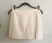 Linen Blend Mini Skirt Women’s Size XS Beige