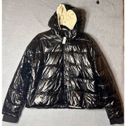 Offline by Aerie Jacket Womens XL Black Metallic Sherpa Lined Puffer NWT FLAWED