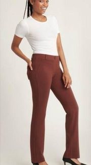 Betabrand Brown Straight Leg Yoga Dress Pants Sz.1X