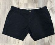 Old Navy  Women’s Black Low Rise Perfect 5" Shorts Favorite Khaki Size 8