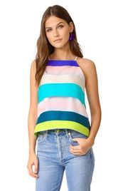 Multicolored Stripe Synthetic Trapeze Camisole -P Excellent like new condition, 