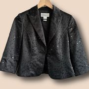 Bloomingdales Sequins Black Blazer 