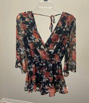 Band of Gypsies Floral Romper