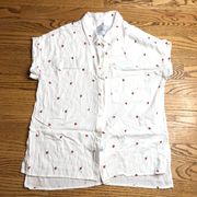 Whitney Shirt Strawberry Fields  Short Sleeve Button down