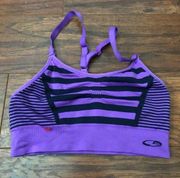 sports bra top activewear purple women’s