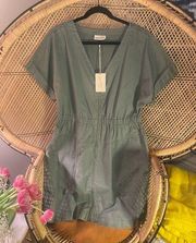 🆕🔥NWT Women’s Universal Thread Utility Dress Green With Zipper Size XL