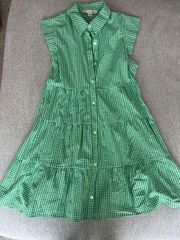 Green Gingham Dress