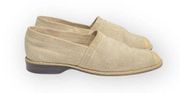 Donald J Pliner ⌘ Leather Cap Toe Espadrille Flats Shoes ⌘ Sand Suede ⌘ 6M