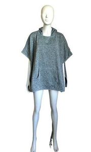 Eddie Bauer Gray Hooded Poncho Shawl