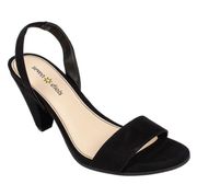 NEW !!!!! Slingback Black Suedette Shoes !!!!