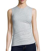 Theory Rimaeya Tie Side Cinched Gray Tank Top M