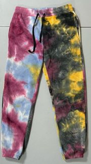 Tie Dye Fleece Joggers Sweats Sweatpants Pants Bottoms Size L 🌻✨