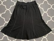 Horny Toad Skirt Womens Size S Gray Tulip Pull On Flared Midi Flexcel