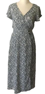 Sienna Sky Womens Faux Wrap Cottage Floral Midi Dress Size‎ XS