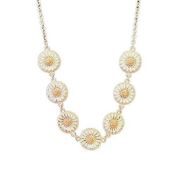 Banana Republic Gold, Orange, & White Reversible Necklace