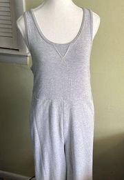 Aerie Offline  Racerback light gray wide leg jumpsuit lounge athleisure